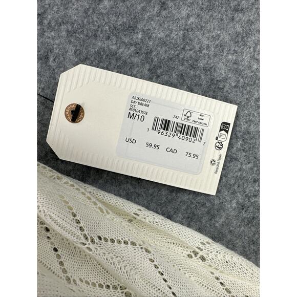 NWT Billabong Women's Midi Dress Size Medium White Day Dream Beach MSRP $59.95 - Picture 4 of 12